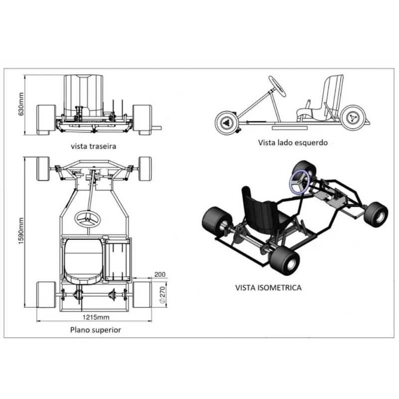 Proyecto detallado de construcción de karts de interior + obsequios