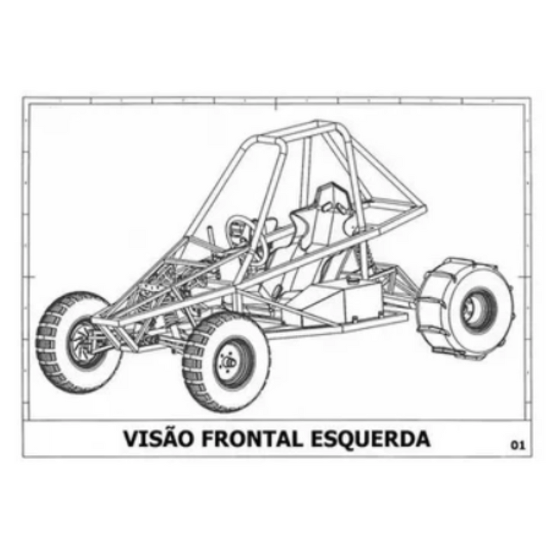 Projeto Para Construir Kart Cross Detalhado Port Pdf Buggy Gaiola