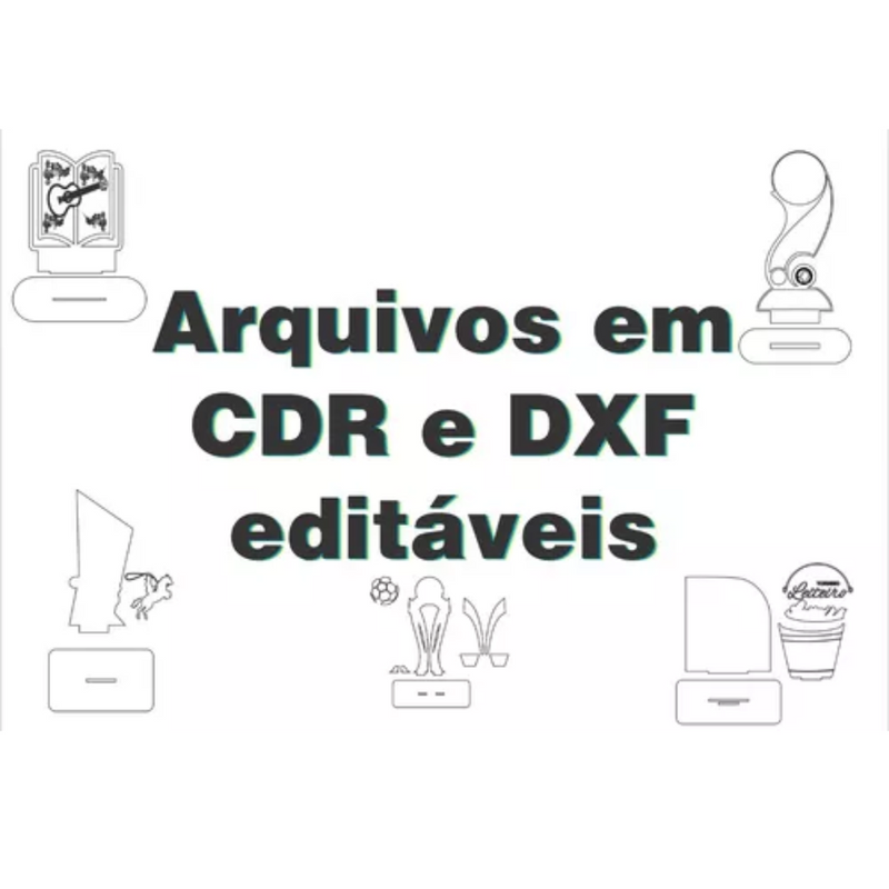 Pack Vetor para Troféus Arquivos Digitais Vetores Corte Mdf