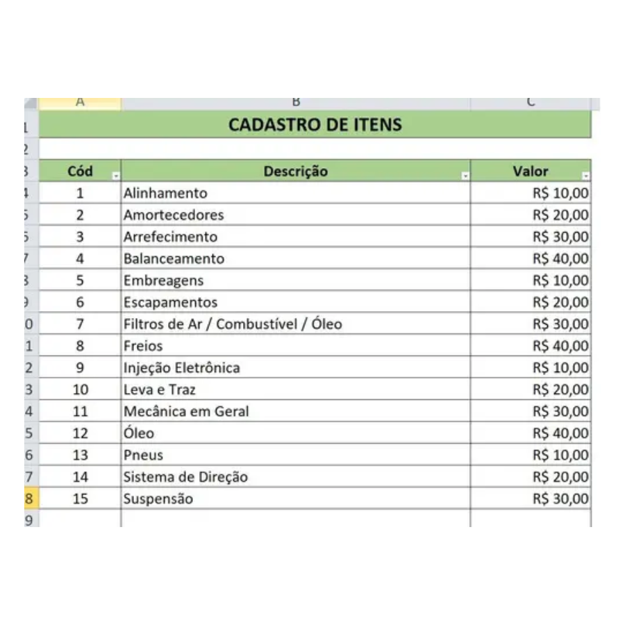 Planilha De Orçamento Automática + Emissão De Recibo