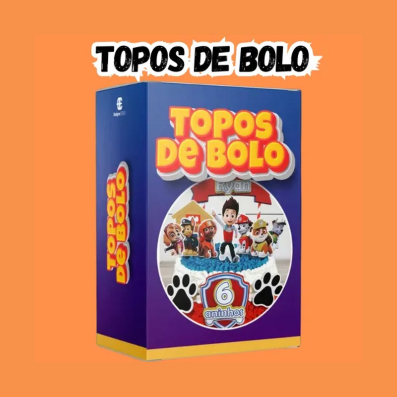 Kit Festa Pronta De Aniversário Arquivo Silhouette Topo Bolo