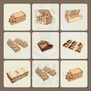 Pack +600 Caixas Vetores Arquivo Corte Laser Mdf cnc router