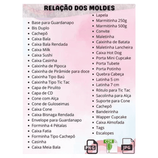 62 Moldes Limpos Caixas Festa Personalizados Caixinhas Presentes Corel - Radali Shop