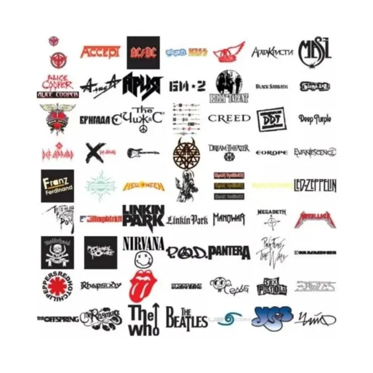 Pack + 1000 Artes Bandas De Rock Estampas Sublimação