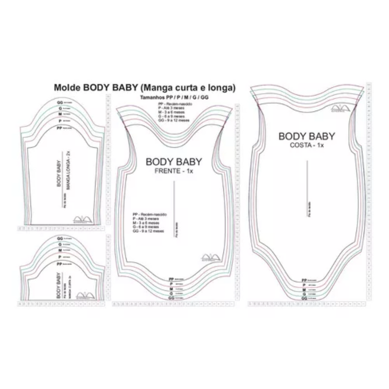 Kit +300 Moldes Roupas Infantil Tamanho Real Gabarito Arquivos Crianças