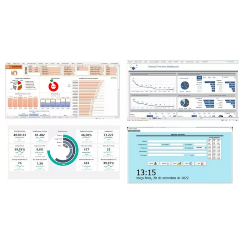 180 Dashboard + 26 Melhores Vba + 7400 Planilhas Excel