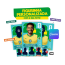 Sua Figurinha Personalizada Copa do Mundo 2026 (Brasil) | Editável no Canva