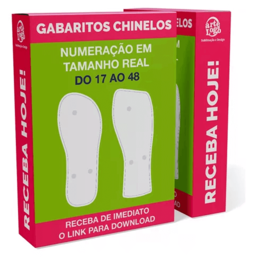 Arquivos Gabaritos Chinelos Em Corel Draw Vetores - Moldes Sublimação - Radali Shop