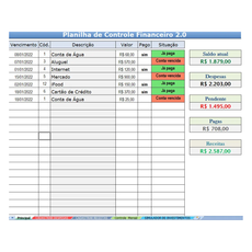 Planilha Controle Financeiro Pessoal Simples Fácil De Usar