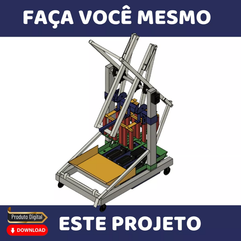 4 Projetos Maquina De Fazer Blocos Cimento Concreto Poedeira