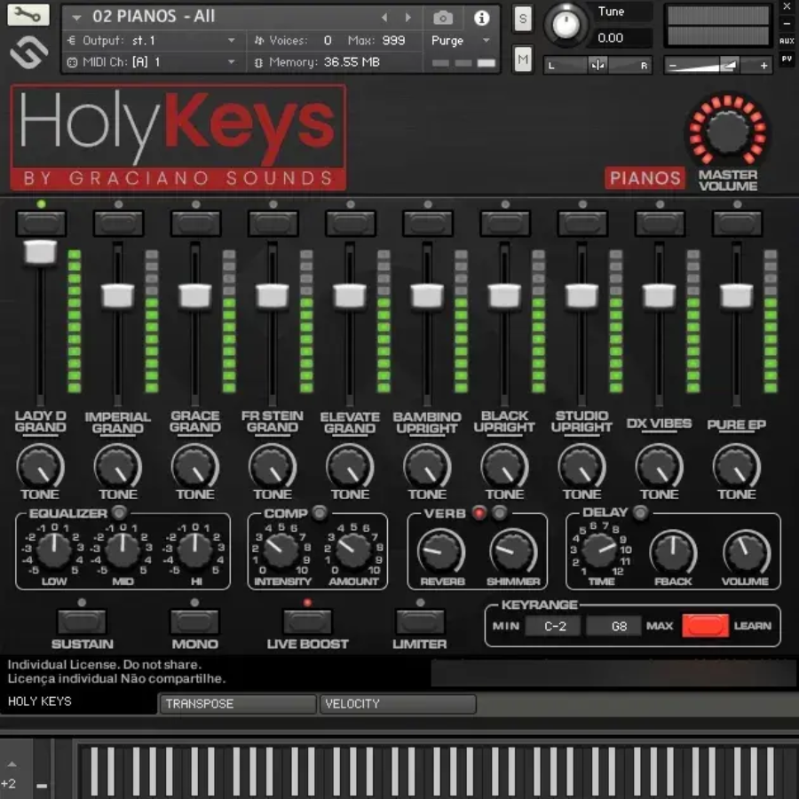 Holy Keys 1.4 + Kontakt 8 Ativado - Envio Imediato