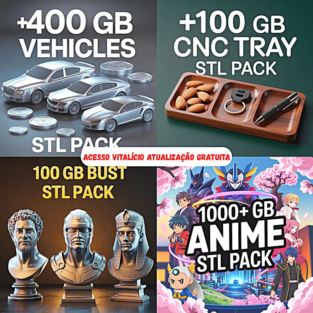 Mega Pack Stl Impressão 3d 2026 100% Atualizado 110tb+ Updates