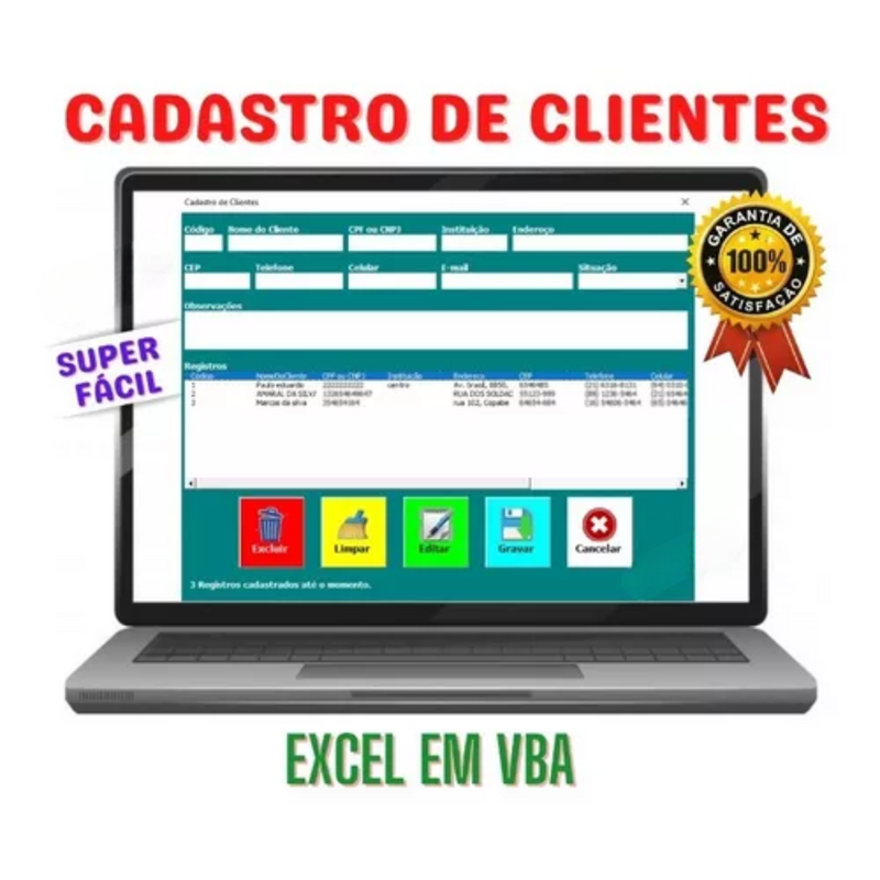 Planilha Controle de Estoque Fluxo De Caixa Contas A Pagar Receber Em Excel