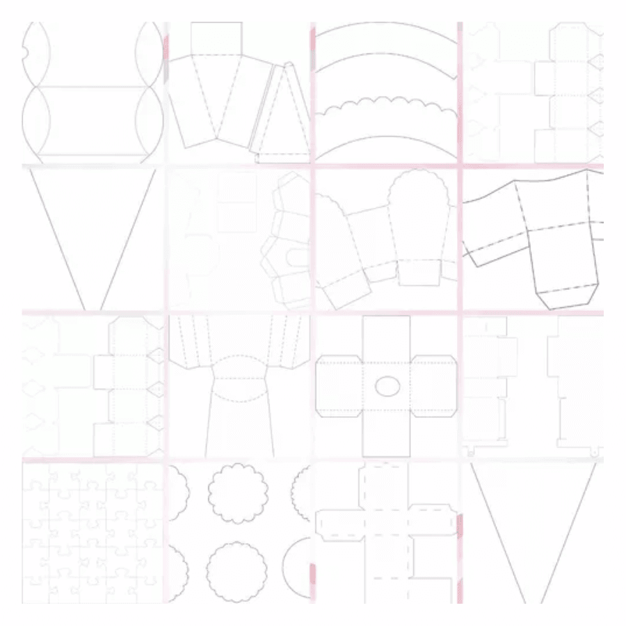 62 Moldes Limpos Caixas Festa Personalizados Caixinhas Presentes Corel - Radali Shop