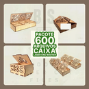 Pack +600 Caixas Vetores Arquivo Corte Laser Mdf cnc router