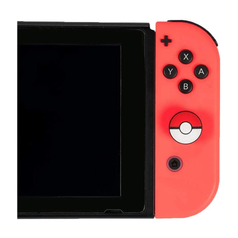 Grip Borrachinha Para Joy-con Pokébola Pokemon Nintendo Switch Vermelho e Azul