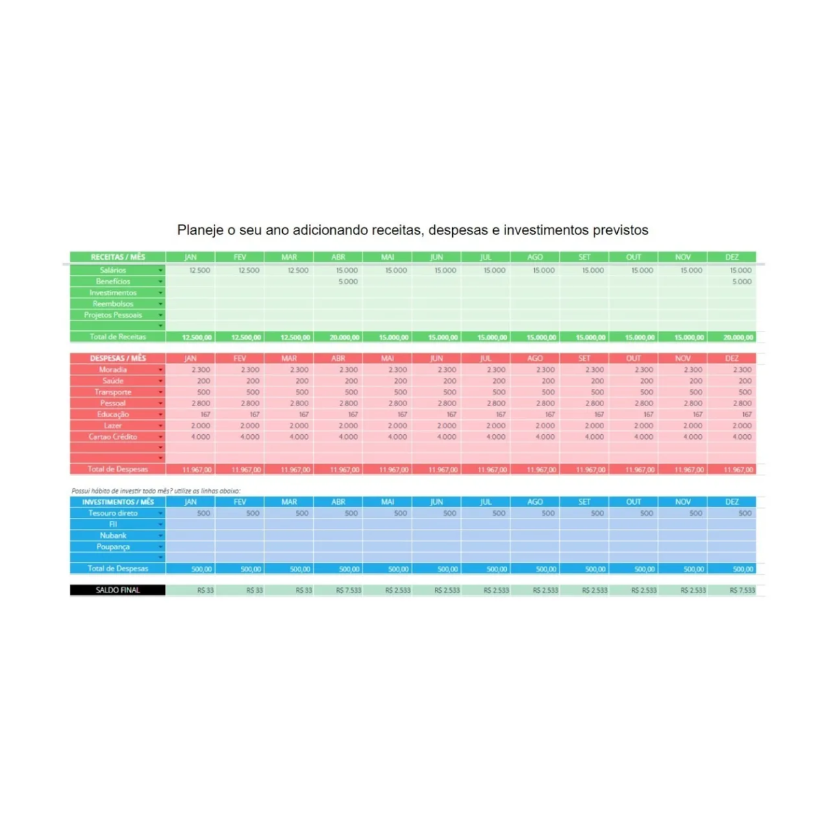 Planilha Controle Financeiro 100% Online Use Pelo Gmail