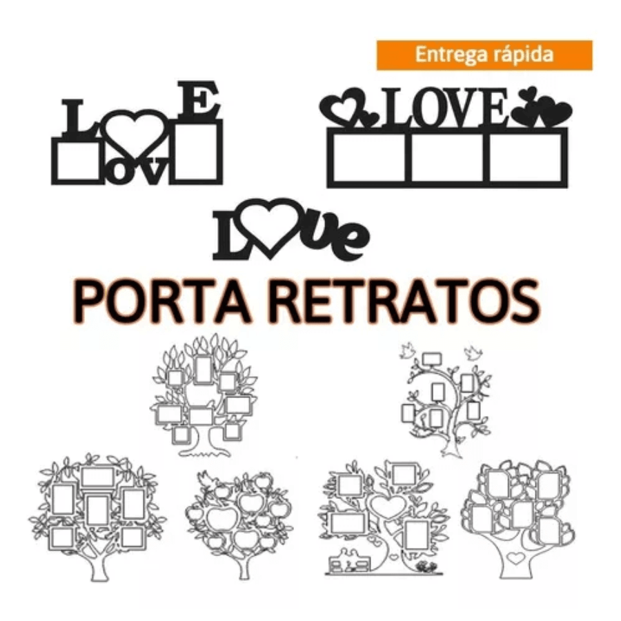 Vetor +4000 Quadros Paredes Corte Fresa Tocha CNC Laser Router Arquivos Artes - Radali Shop