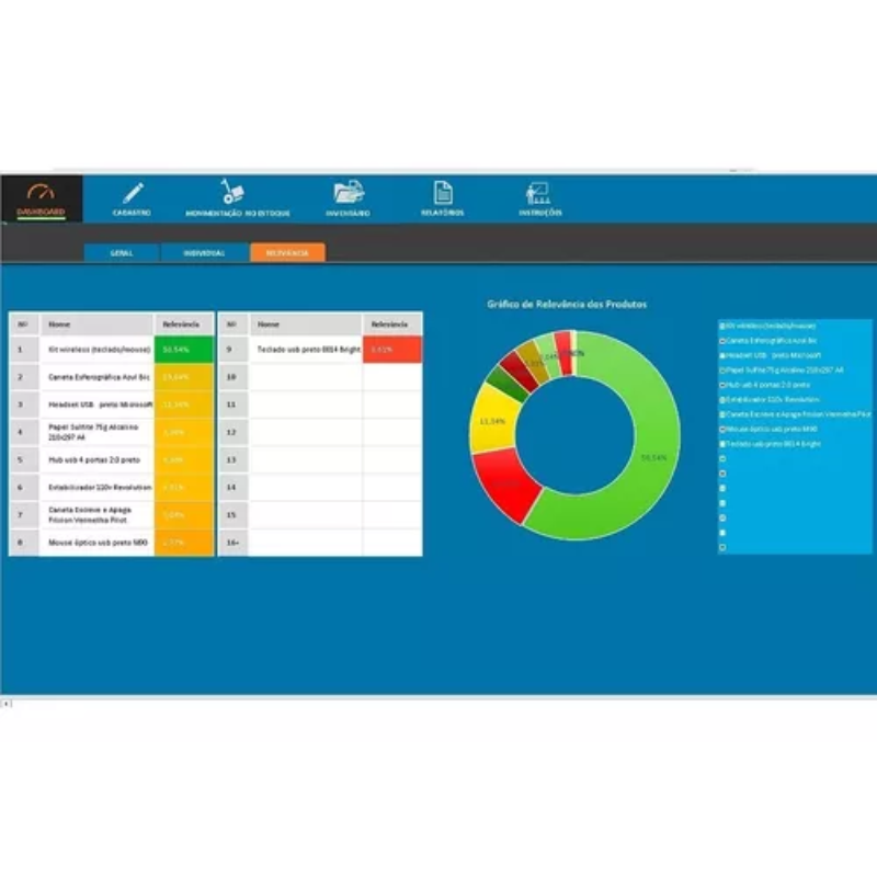 Planilha Controle De Estoque Sistema Entrada Saida Em Excel