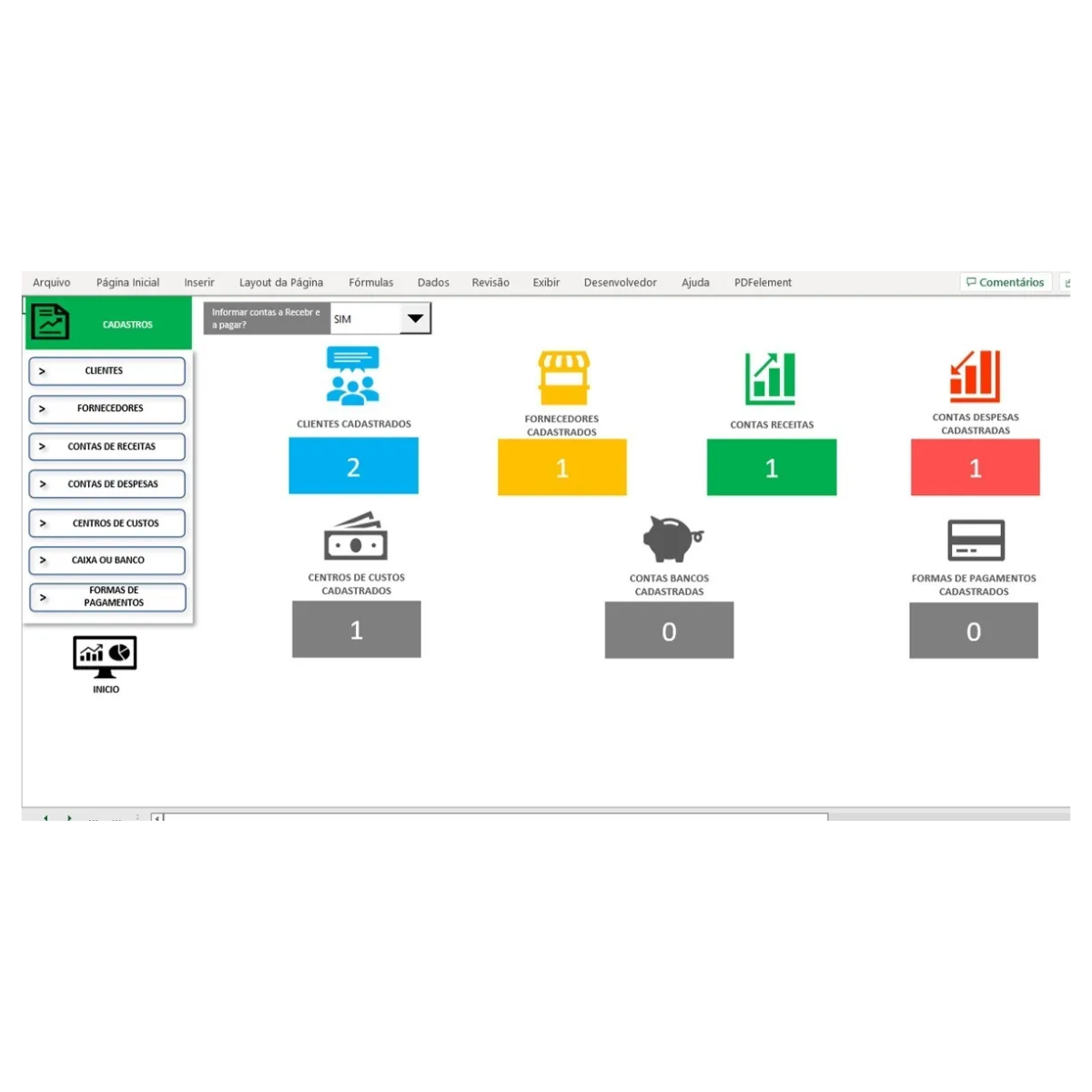 Planilha Controle Financeiro Empresarial Excel + Bonus