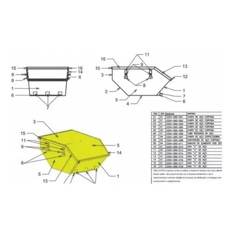 Project Dump Truck Winch Rubble 5 Sizes 3m 4m 5m 7m 10m