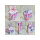 Kit 2025 Festa Prontas Arquivo Corte Silhouette Topo De Bolo - Caixinhas decoradas com borboletas e laços.