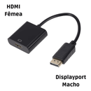 Cabo Adaptador Conversor DisplayPort para HDMI 15cm - Radali Shop