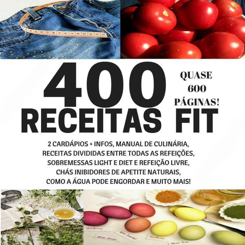 400 Receitas Fit Low Carb para Emagrecer Rápido com Cardapio Marmita Fitness