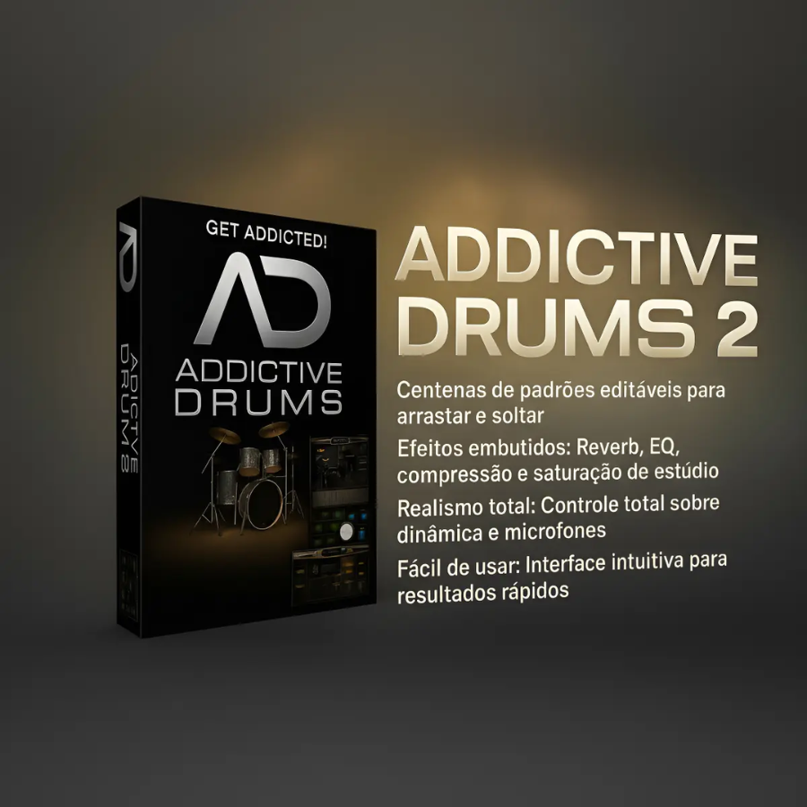 Addictive Drums 2 Completo Bateria Virtual Profissional