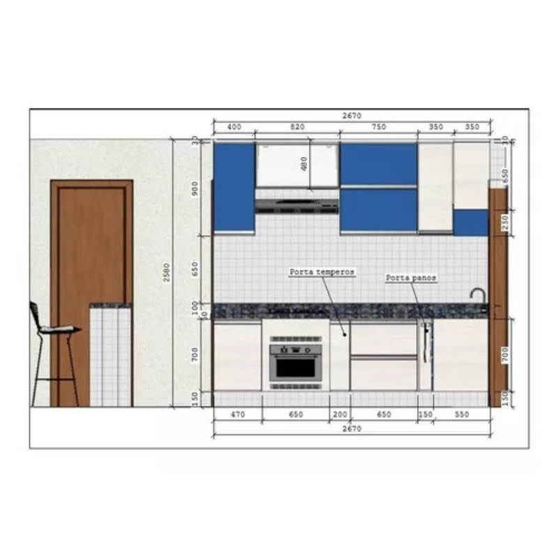 35 Projetos Cozinha Planejada Móveis Com Plano De Corte Fabricar Marcenaria