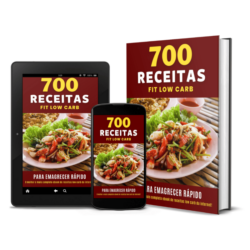 700 Receitas Fit Low Carb Emagrecer Rápido Cardapio Marmita Fitness