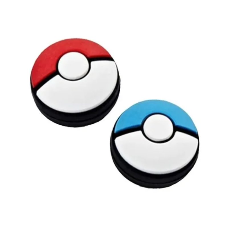 Rubber Grip for Joy-con Pokéball Pokemon Nintendo Switch Red and Blue 