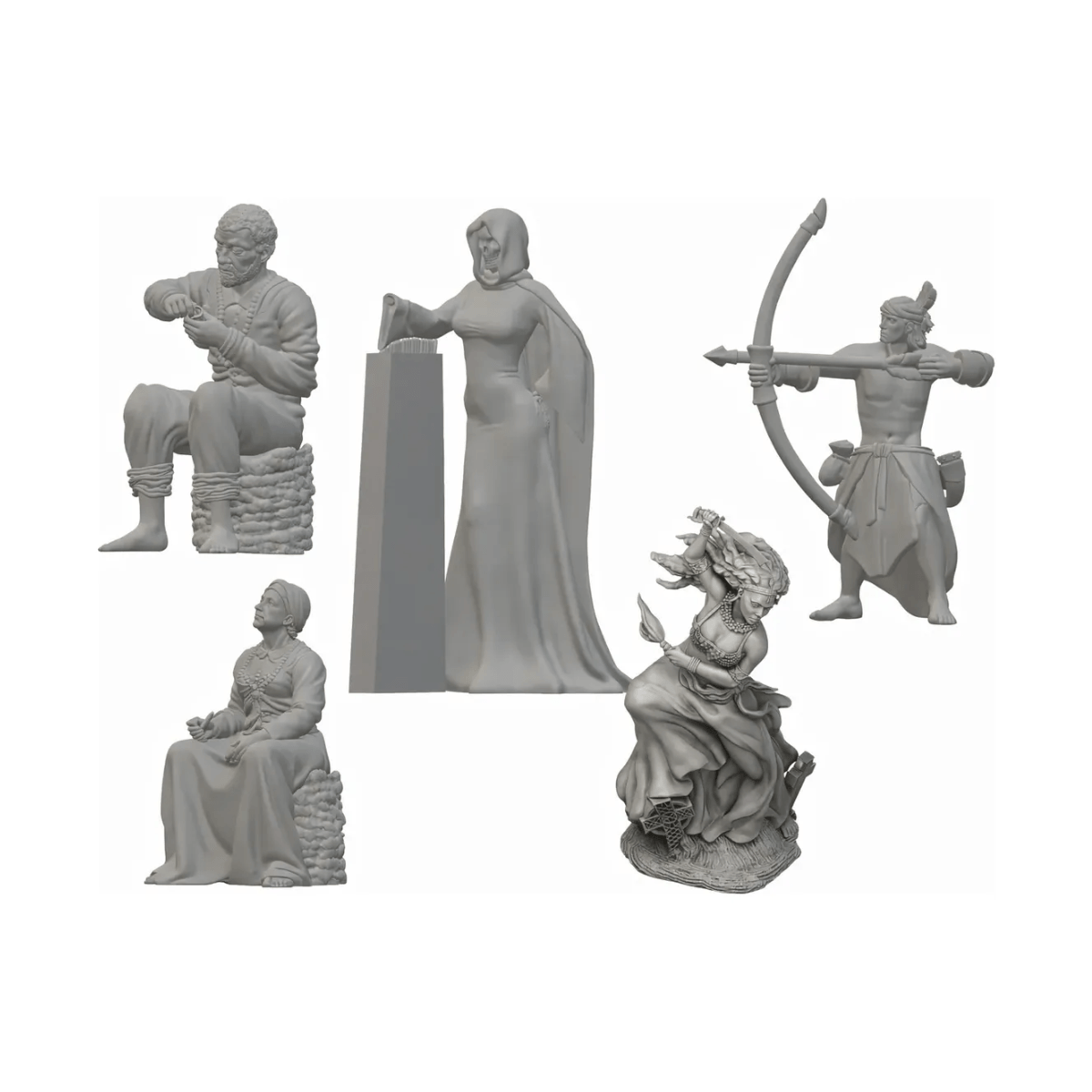 arquivos STL Umbanda impressão 3D – figuras detalhadas de Orixás e Entidades para impressão 3D.