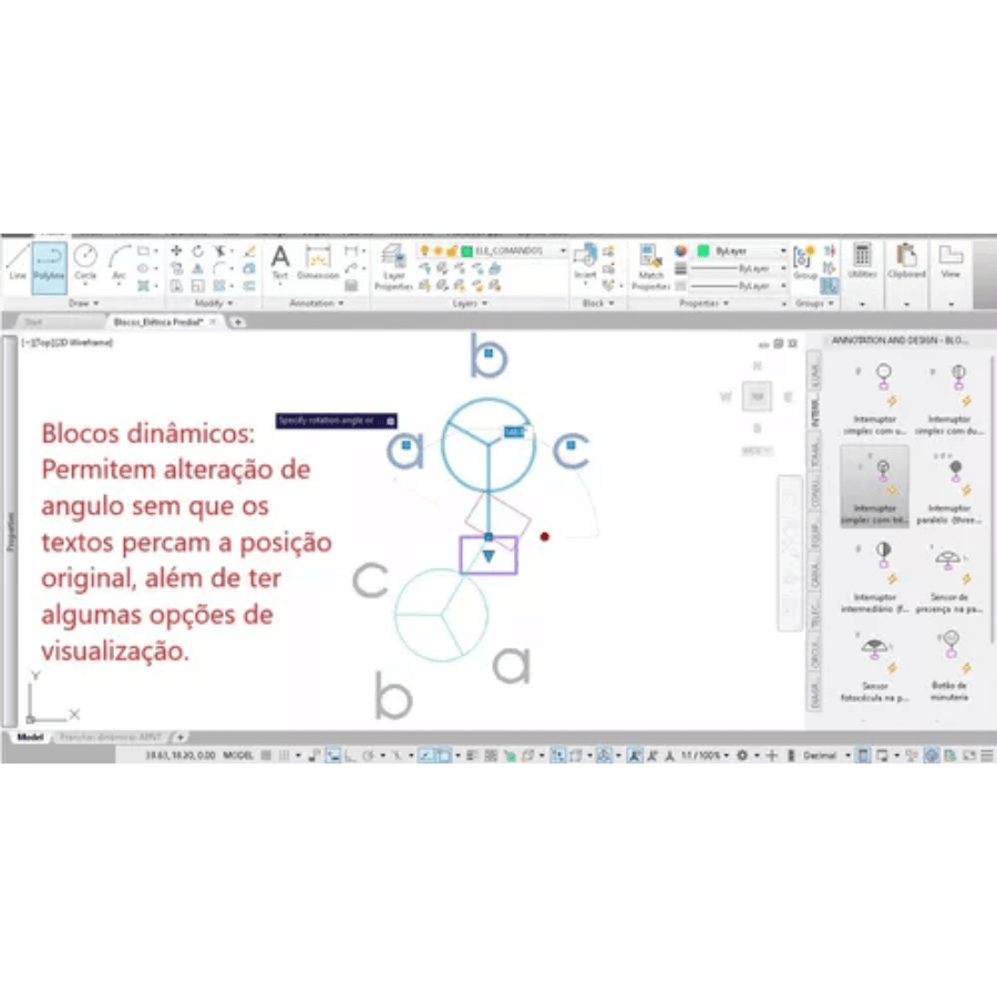 Blocos Autocad Projetos Elétricos Residenciais Instalações Elétrica Predial - Radali Shop