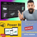 200 Modelos Editáveis De Backgrounds Para Power Bi + Brinde - Radali Shop
