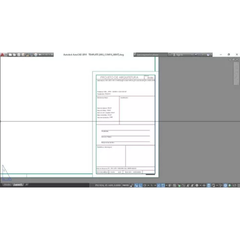 Pranchas Dinâmicas Abnt + Template Arquitetura Autocad para Projetos Arquitetônicos