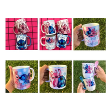 Pack Artes Caneca Stitch E Angel +150 Arquivos