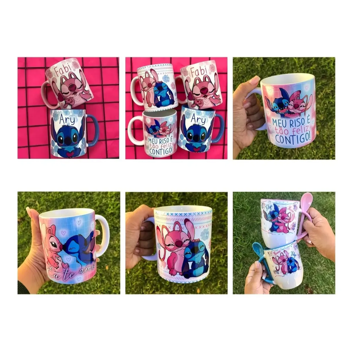 Pack Artes Caneca Stitch E Angel +150 Arquivos