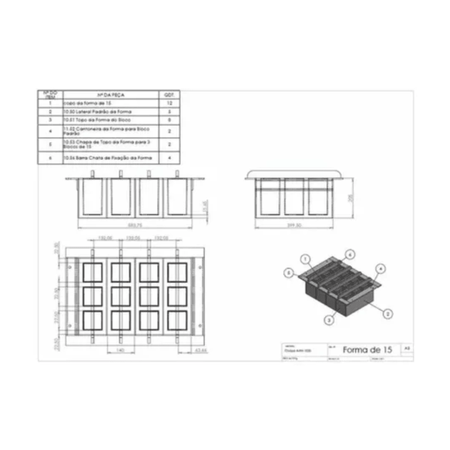 Projeto De Máquina De Fazer Bloco Pneumática Completo - Radali Shop
