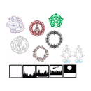 Pack +500 Vetores Natal Guirlanda Enfeites Corte Cnc Arquivos Vetor Dxf Cdr Cnc Mdf - Radali Shop