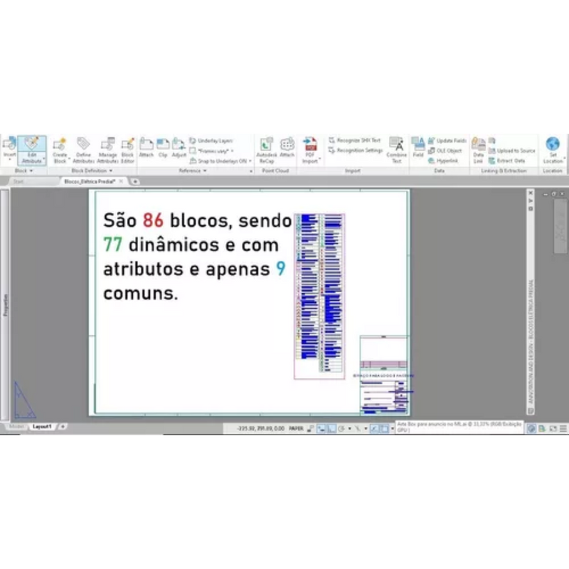 Blocos Autocad Projetos Elétricos Residenciais Instalações Elétrica Predial Dinâmicos