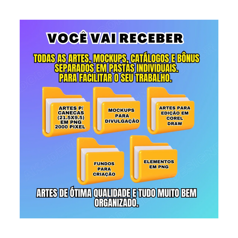 Pack 1900 Arts Para Sublimação Canecas- Flork Bento +brindes