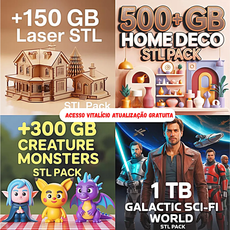 Mega Pack Stl Impressão 3d 2026 100% Atualizado 110tb+ Updates