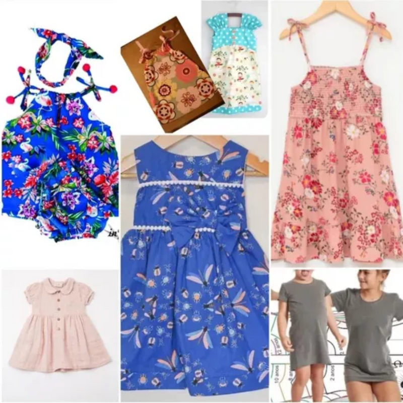 Kit +300 Moldes Roupas Infantil Tamanho Real Gabarito Arquivos Crianças
