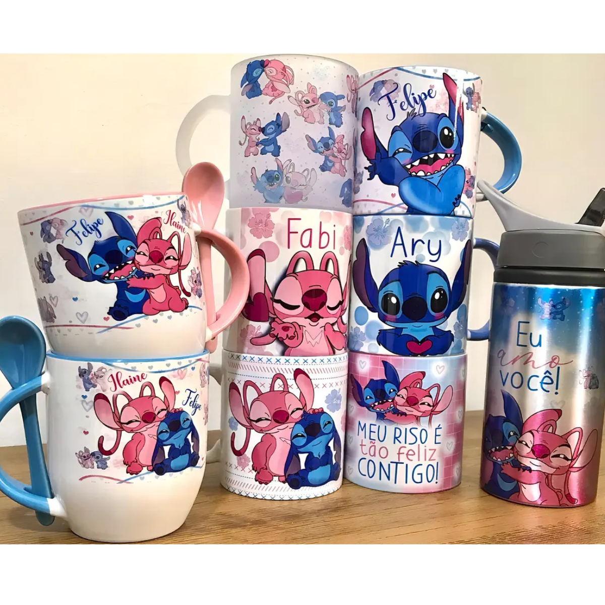 Pack Artes Caneca Stitch E Angel +150 Arquivos