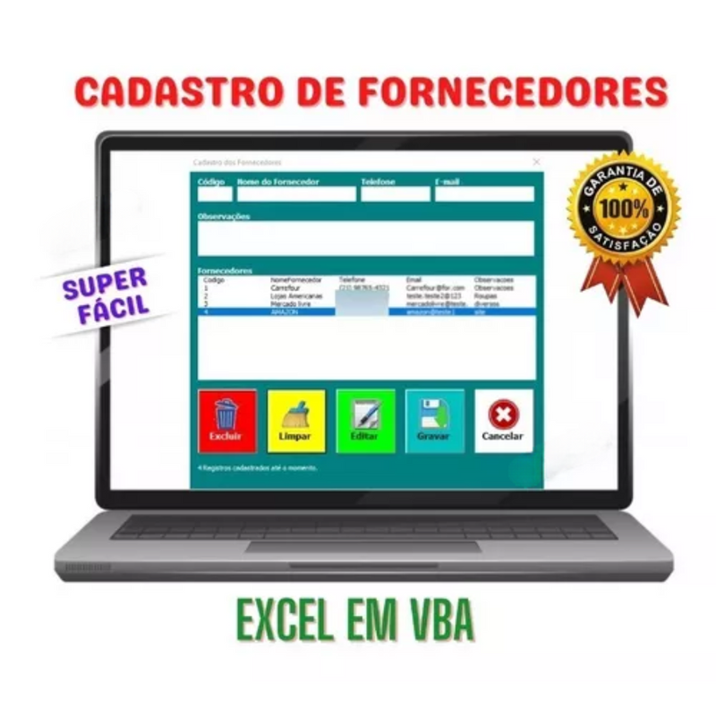 Planilha Controle de Estoque Fluxo De Caixa Contas A Pagar Receber Em Excel