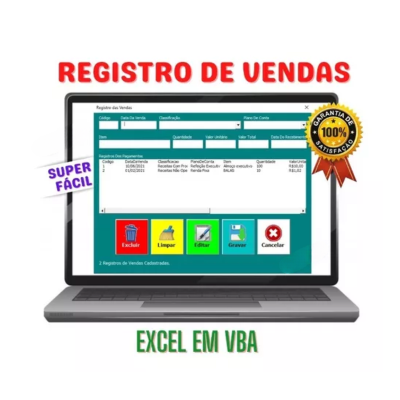 Planilha Controle de Estoque Fluxo De Caixa Contas A Pagar Receber Em Excel