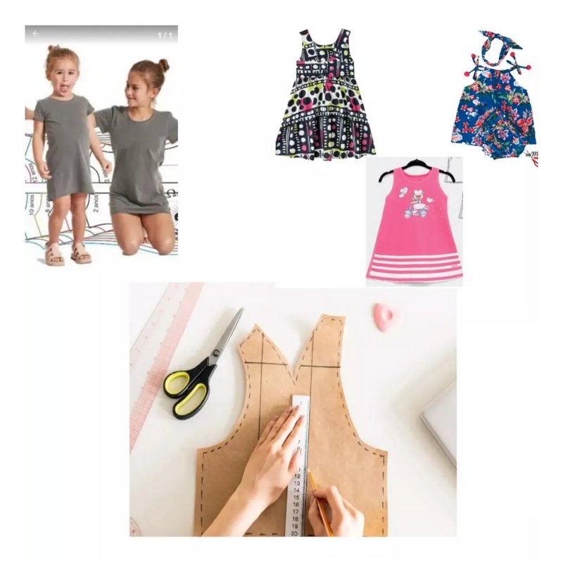 Kit +300 Moldes Roupas Infantil Tamanho Real Gabarito Arquivos Crianças