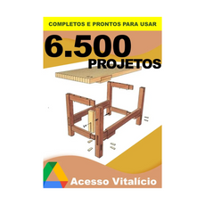 6500 Projetos Marcenaria Completo Detalhado Madeiras Casas