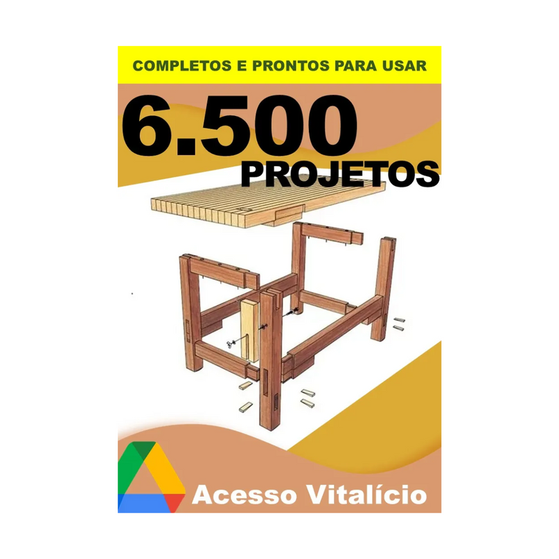 6500 Projetos Marcenaria Completo Detalhado Madeiras Casas